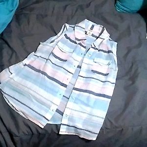 This is a see through tank button up top.